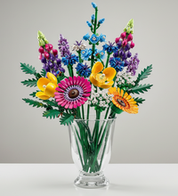 Colorful bouquet of flowers with a transparent background