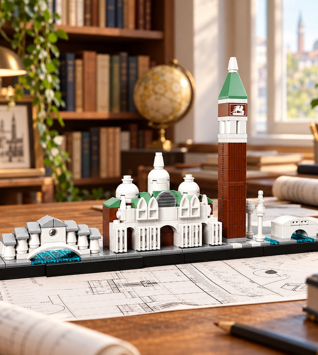 Historic Venetian Grand Canal & St. Mark's Campanile