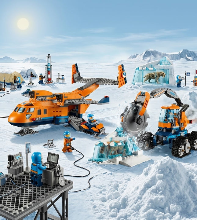 Polar Expedition Cargo Transport Plane & Ice Cutter