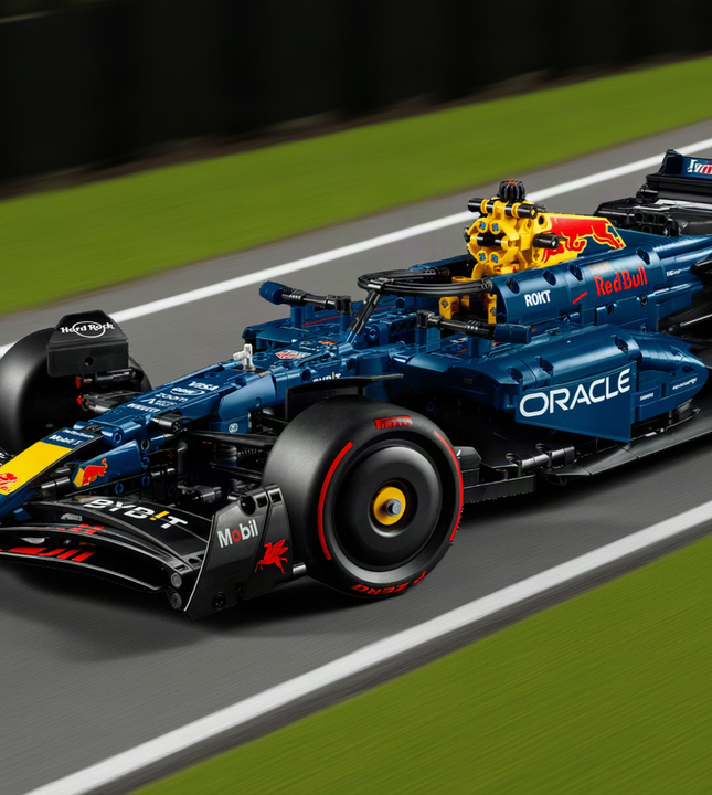 Midnight Blue RB20 F1 Racing Car – 1:8 Scale (1,600+ Pcs)