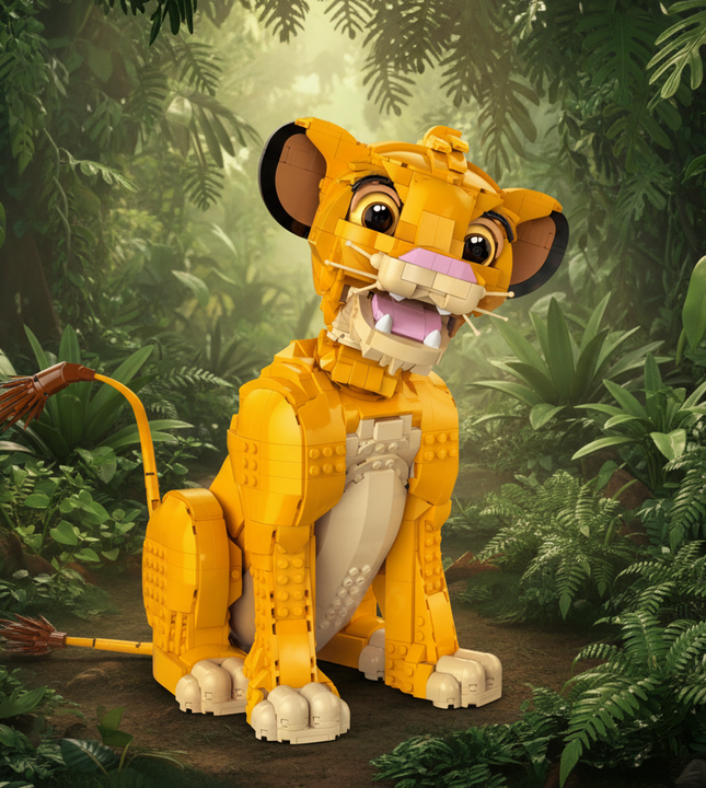 Young Simba The Lion King Buildable Figure Set