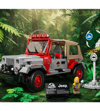 Jeep model with accessories on a white background